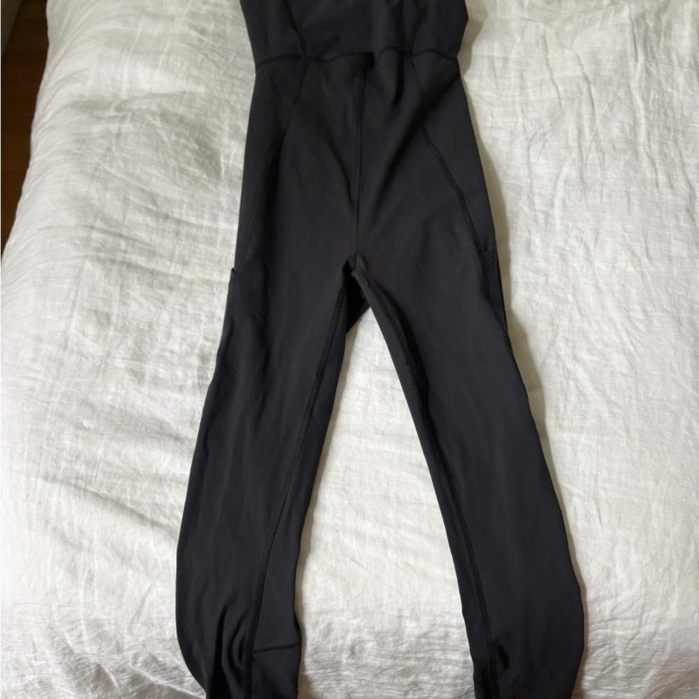 Women's Black Athletic Jumpsuit